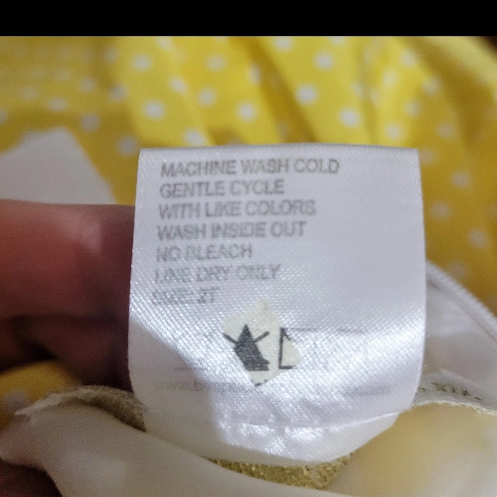 Girls Size 2T Princess Polka Dot Dress Yellow White Flowers Bow Lined Lightweigh - Picture 10 of 12
